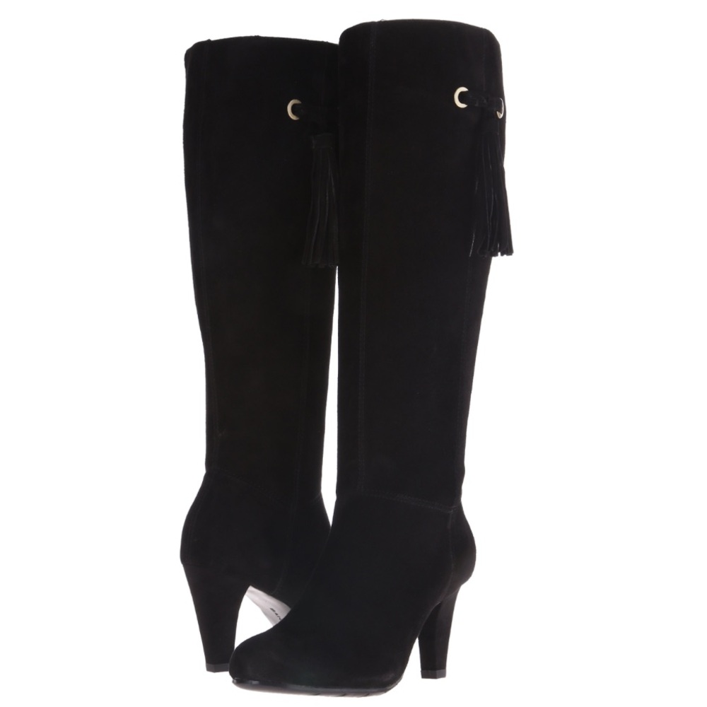 Bardolino Bacia Suede Tassel Black
Knee-High Boots -Wide Calf